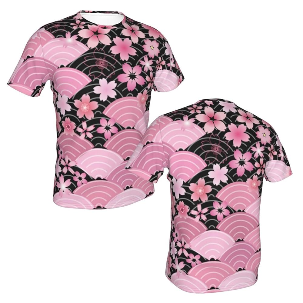 【高良様限定】APPLEBUM フローラル 半袖シャツ 紫・ピンク Amazon | [Hczion] Tシャツ メンズ 桜 桜柄 和風 和柄 紫 半袖